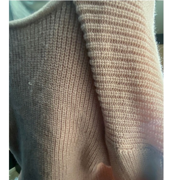 Pink Ribbed Knit Beanie Hat Winter Warm Fashion Accessory size M - Picture 3 of 4